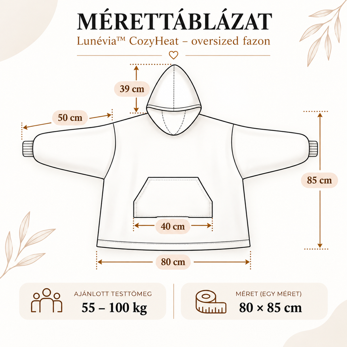 Lunévia™ CozyHeat – Fűthető Relax Köntös