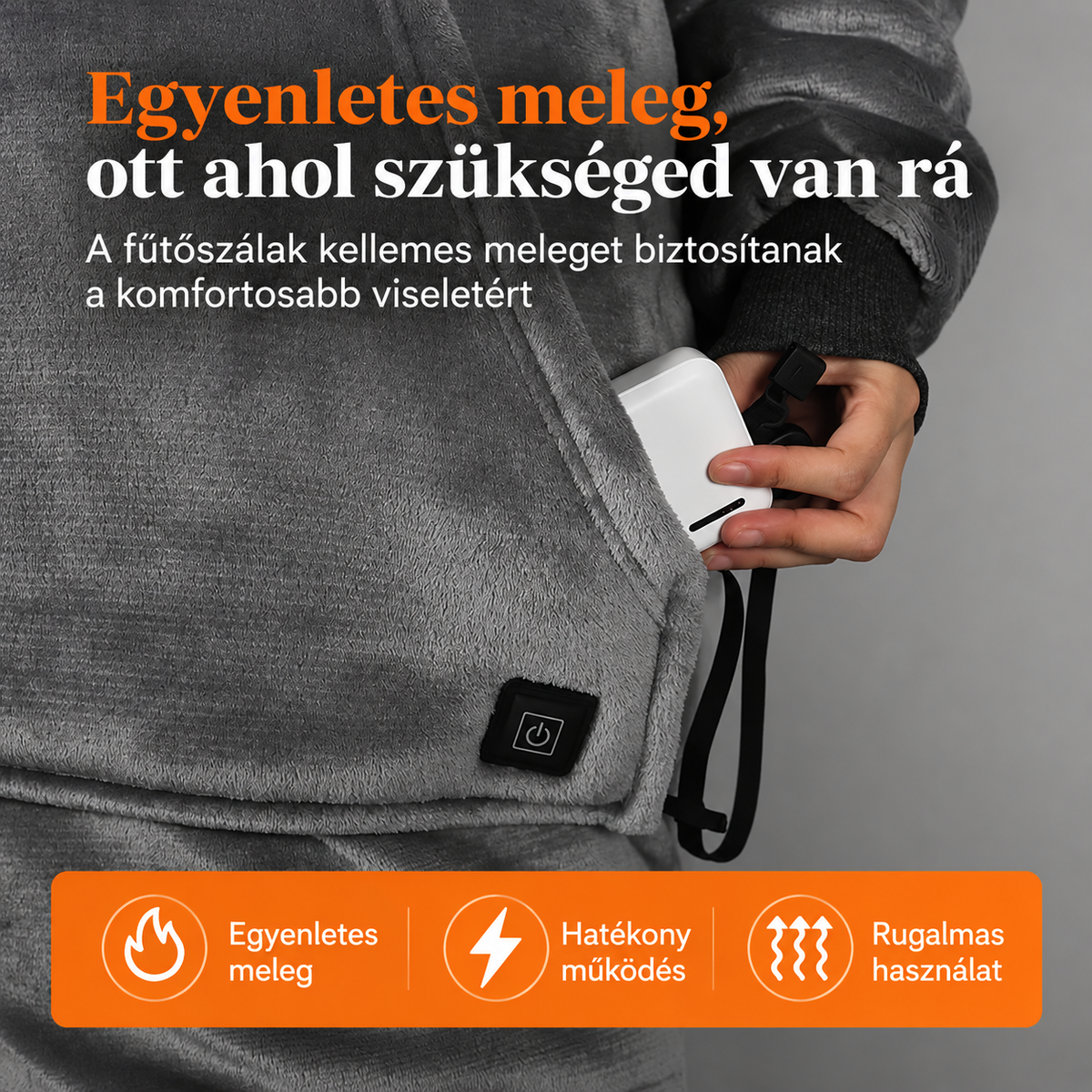 Lunévia™ CozyHeat – Fűthető Relax Köntös