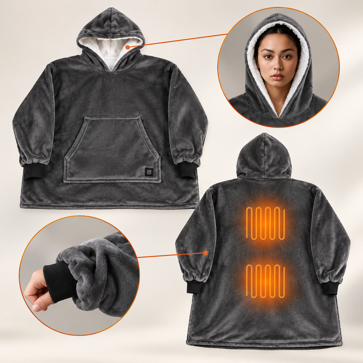 Lunévia™ CozyHeat – Fűthető Relax Köntös